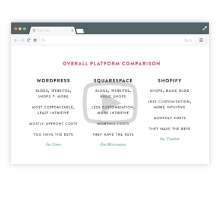 Web Platform Comparisons