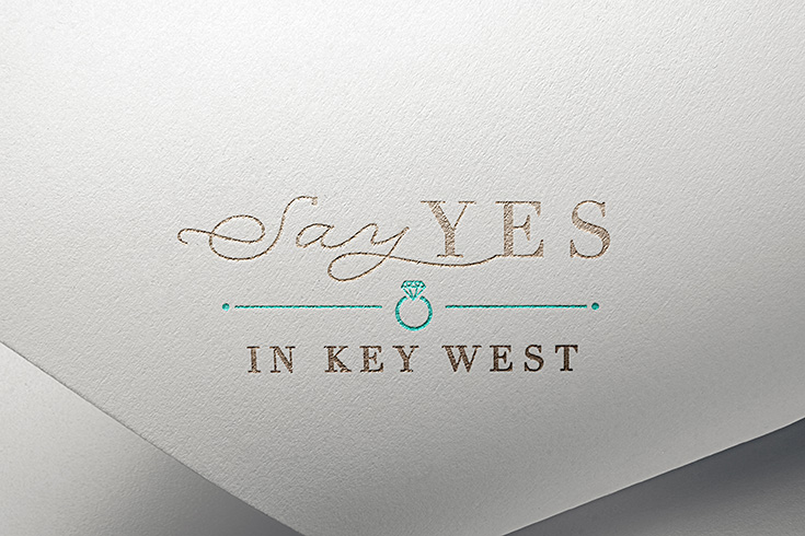 Custom Brand Design Wedding Planner Key West Say Yes in Key West
